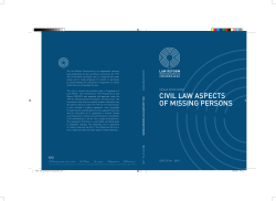 Civil Law Aspects of Missing Persons