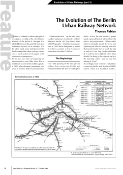 The Evolution of The Berlin Urban Railway Network