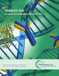Enzyme Carrier Resins