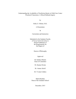 Understanding the Availability of Nonfiction Books in Child Care