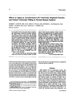 Effects of aging on asynchronous left ventricular regional