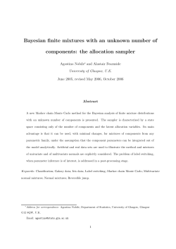 Bayesian finite mixtures with an unknown number of