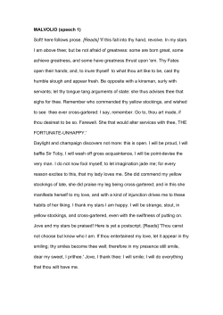 TN audition Malvolio