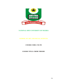 CSS352 - National Open University of Nigeria