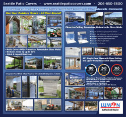 Floor-to-Ceiling Frameless, Retractable Glass Walls