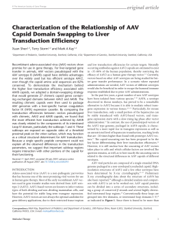 Characterization of the Relationship of AAV Capsid
