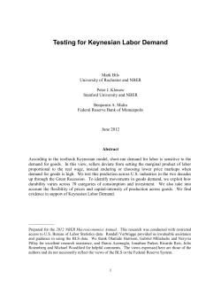 Testing for Keynesian Labor Demand