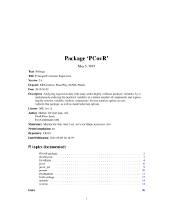 Package `PCovR`