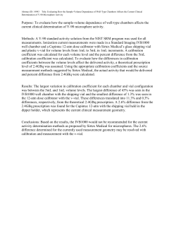 Purpose: To evaluate how the sample-volume dependence