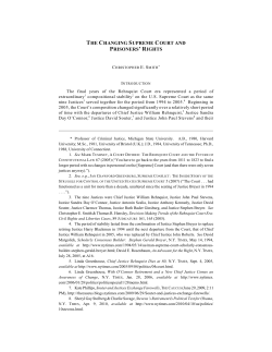 the changing supreme court and prisoners` rights