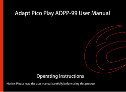 Adapt Pico Play ADPP-99 User Manual