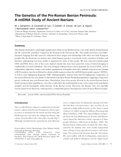 The Genetics of the Pre-Roman Iberian Peninsula