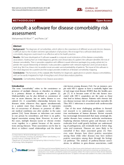 comoR: a software for disease comorbidity risk assessment