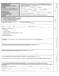 FORM 2 - Camp Ma-He-Tu