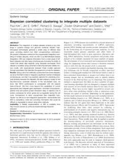 Bayesian correlated clustering to integrate multiple datasets