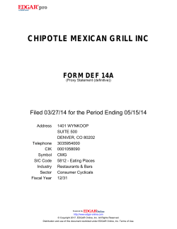 chipotle mexican grill inc