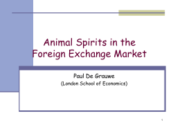 Animal Spirits in the Foreign Exchange Market