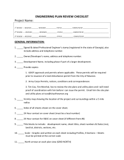 General Plan Review Checklist