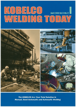 Kobelco Welding Today Vol.9 No.2 2006