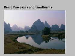 Karst Processes and Landforms
