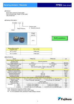 Sensing element／Absolute FPBS Data sheet