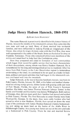 Judge Henry Hudson Hancock, 1868-1951