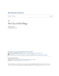 The City is Full of Bugs - EngagedScholarship@CSU