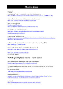 Phonics Links - Rachel Hawkes