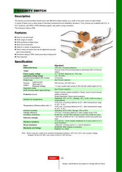 PROXIMITY SWITCH