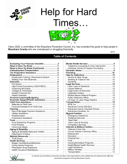 Help for Hard Times&hellip; - Waushara Prevention Council