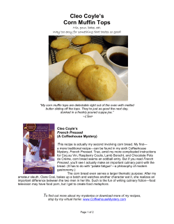 Cleo Coyle&trade;s Corn Muffin Tops