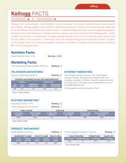 Kellogg FACTS - Cereal FACTS