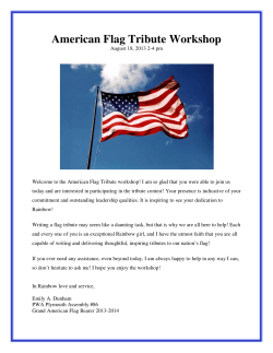 American Flag Tribute Workshop
