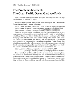 The Problem Statement: The Great Pacific Ocean Garbage Patch