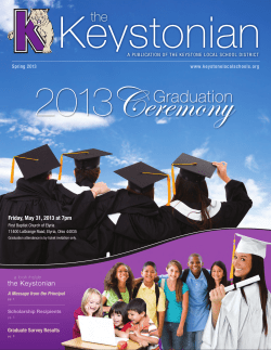 Graduation - Keystone Local Schools