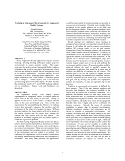 Tracking in Unprepared Environments for