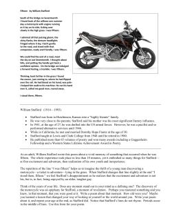 As an adult, William Stafford wrote this poem about a vivid memory