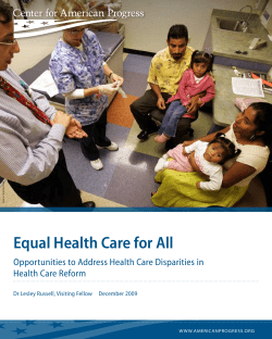 Equal Health Care for All