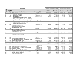 Bid Tabulation - 2017 LMIG Rebid IFB01031