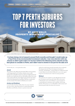 By Andy Kelly, ProPerty Investment sPecIAlIst
