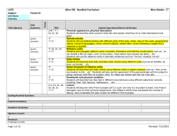 French 3 - Allen ISD