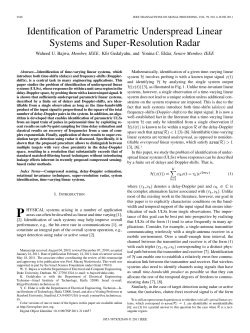 Identification of Parametric Underspread Linear Systems and Super