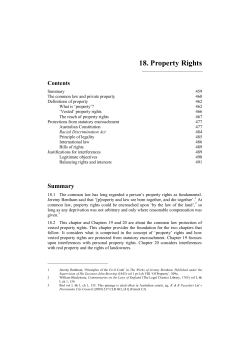 18. Property Rights - Australian Law Reform Commission