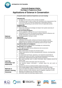 Applications of Science in Conservation