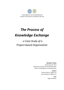 The Process of Knowledge Exchange