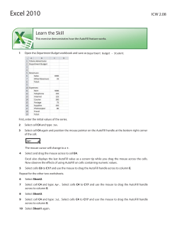 Excel 2010 - Canvas by Instructure