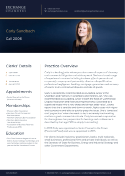 Practice Overview Carly Sandbach Clerks` Details Appointments
