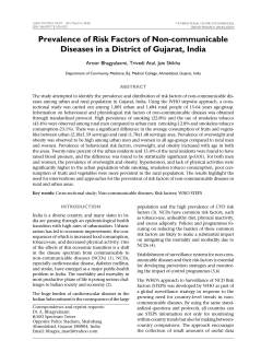 Prevalence of Risk Factors of Non