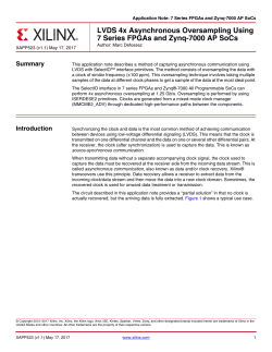 LVDS 4x Asynchronous Oversampling Using 7 Series FPGAs