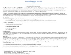 The Coaches` Guide